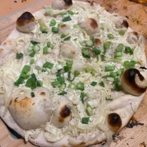 Pizza Flammkuchen vegetarisch
